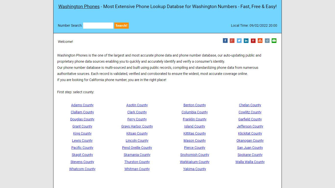 Phone Reverse Lookup for Washington Numbers (2022)